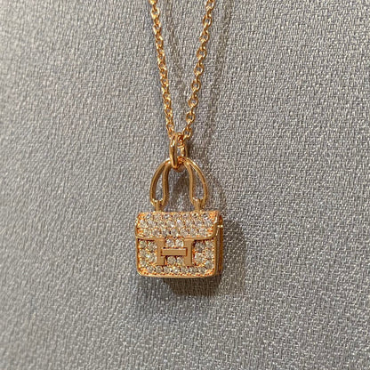 [Marins]CONSTANCE PEDANT DIAMOND NECKLACE
