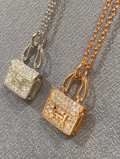 [Marins]CONSTANCE PEDANT DIAMOND NECKLACE
