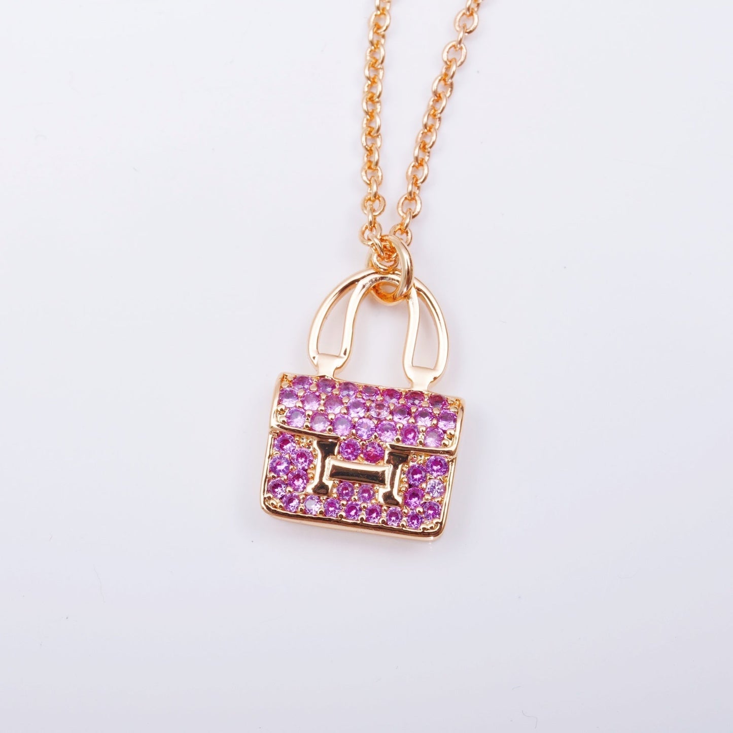 [Marins]CONSTANCE PEDANT PURPLE DIAMOND NECKLACE