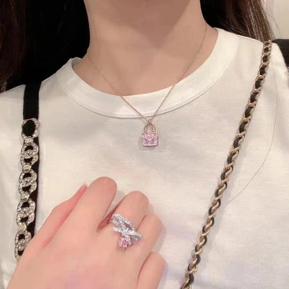 [Marins]CONSTANCE PEDANT PURPLE DIAMOND NECKLACE