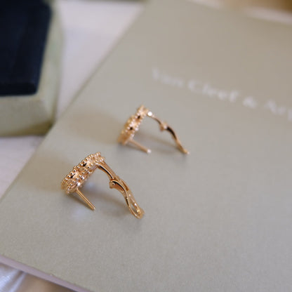 [Marins]LUCKY PINK GOLD WHITE MOP EARRINGS