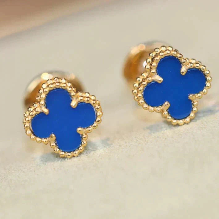 [Marins]CLOVER MINI 9.5MM TURQUOISE EARRINGS