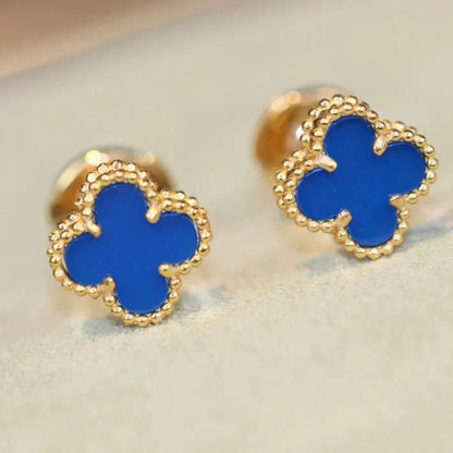 [Marins]CLOVER MINI 9.5MM TURQUOISE EARRINGS