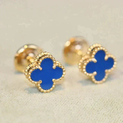 [Marins]CLOVER MINI 9.5MM TURQUOISE EARRINGS