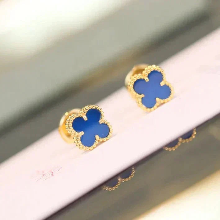 [Marins]CLOVER MINI 9.5MM TURQUOISE EARRINGS