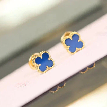 [Marins]CLOVER MINI 9.5MM TURQUOISE EARRINGS