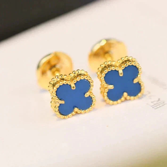 [Marins]CLOVER MINI 9.5MM TURQUOISE EARRINGS