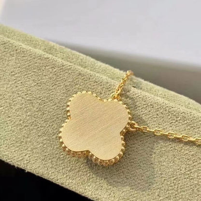 [Marins]CLOVER 15MM DIAMOND TURQUOISE NECKLACE