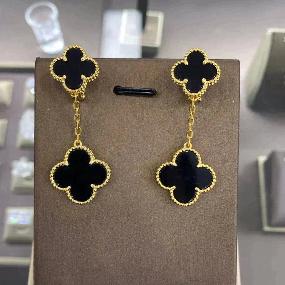 [Marins]CLOVER 2 MOTIFS  EARRINGS (MULTIPLE CHOICESC