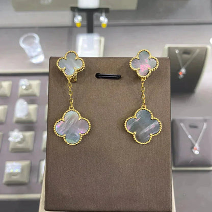 [Marins]CLOVER 2 MOTIFS  EARRINGS (MULTIPLE CHOICESC