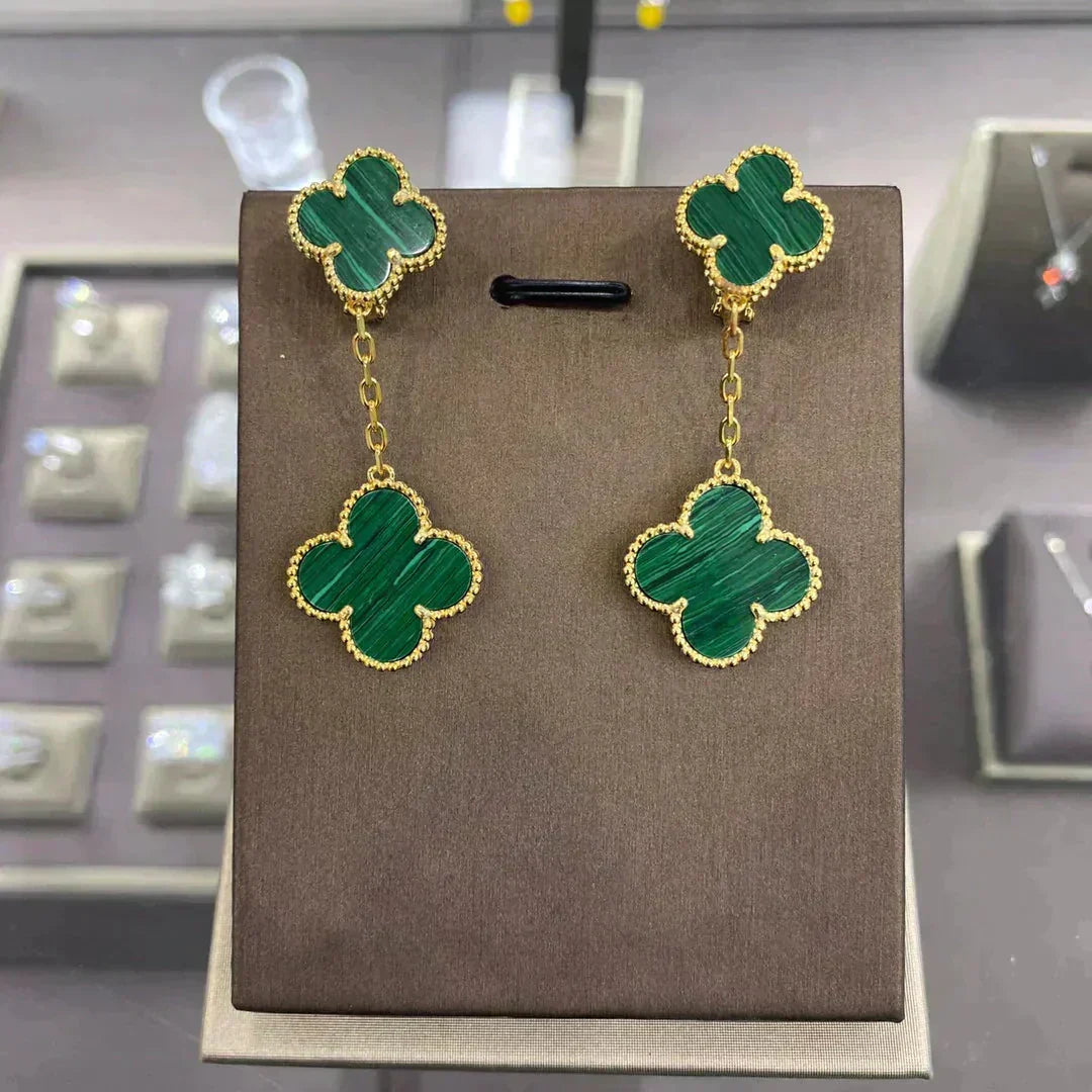 [Marins]CLOVER 2 MOTIFS  EARRINGS (MULTIPLE CHOICESC