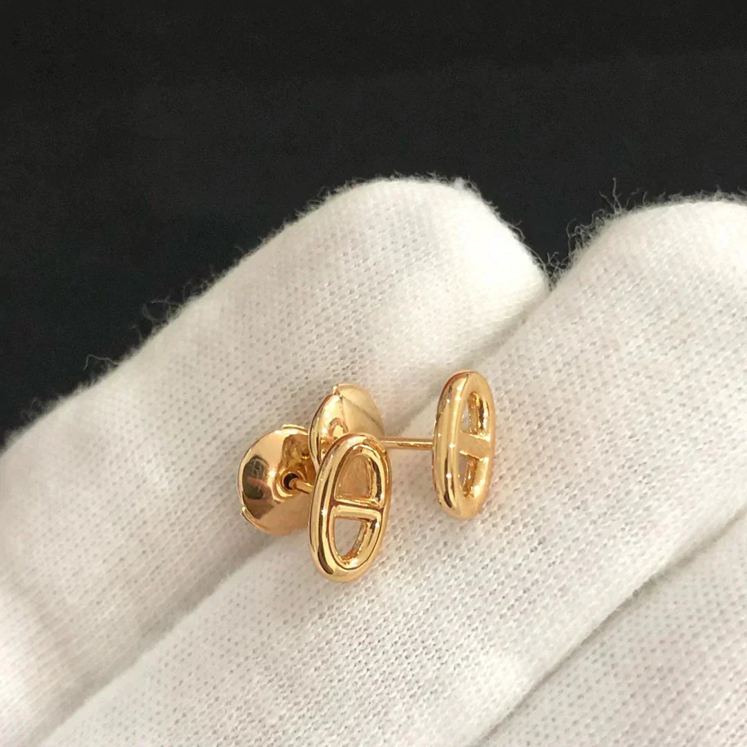 [Marins]CHAINE SMALL EARRINGS GOLD AND SILVER