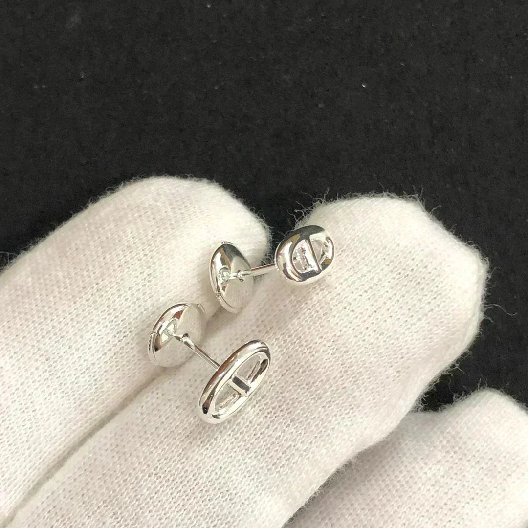 [Marins]CHAINE SMALL EARRINGS GOLD AND SILVER