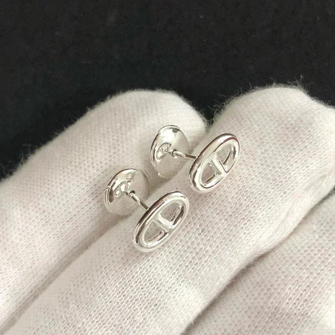 [Marins]CHAINE SMALL EARRINGS GOLD AND SILVER