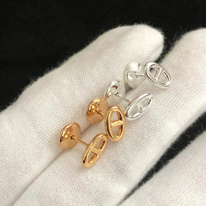 [Marins]CHAINE SMALL EARRINGS GOLD AND SILVER