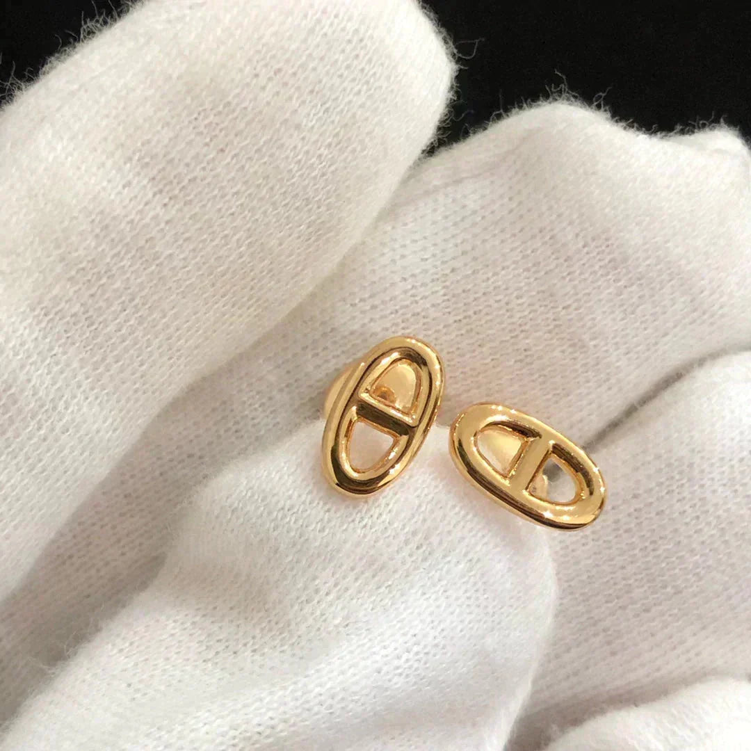 [Marins]CHAINE SMALL EARRINGS GOLD AND SILVER