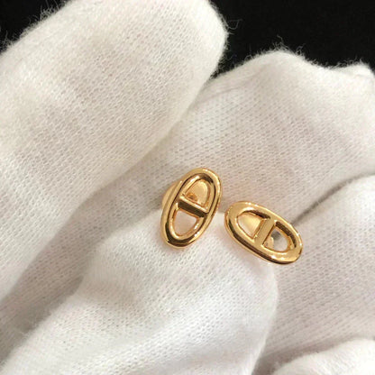 [Marins]CHAINE SMALL EARRINGS GOLD AND SILVER