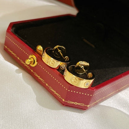 [Marins]LOVE EARRINGS 5.7MM 2 DIAMONDS