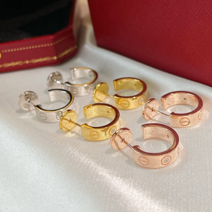 [Marins]LOVE EARRINGS 5.7MM 2 DIAMONDS