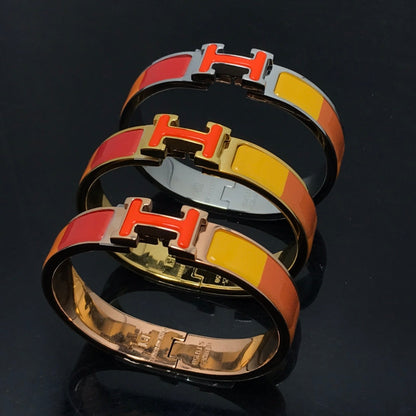 [Marin-Jewelry]H BRACELET ORANGE RAINBOW CERAMIC