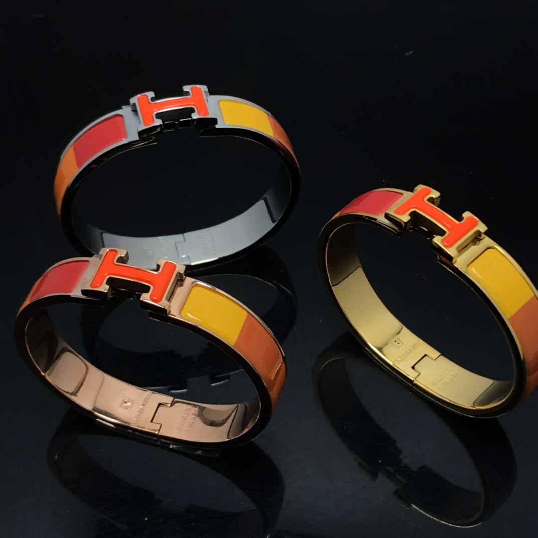 [Marins]H BRACELET ORANGE RAINBOW CERAMIC