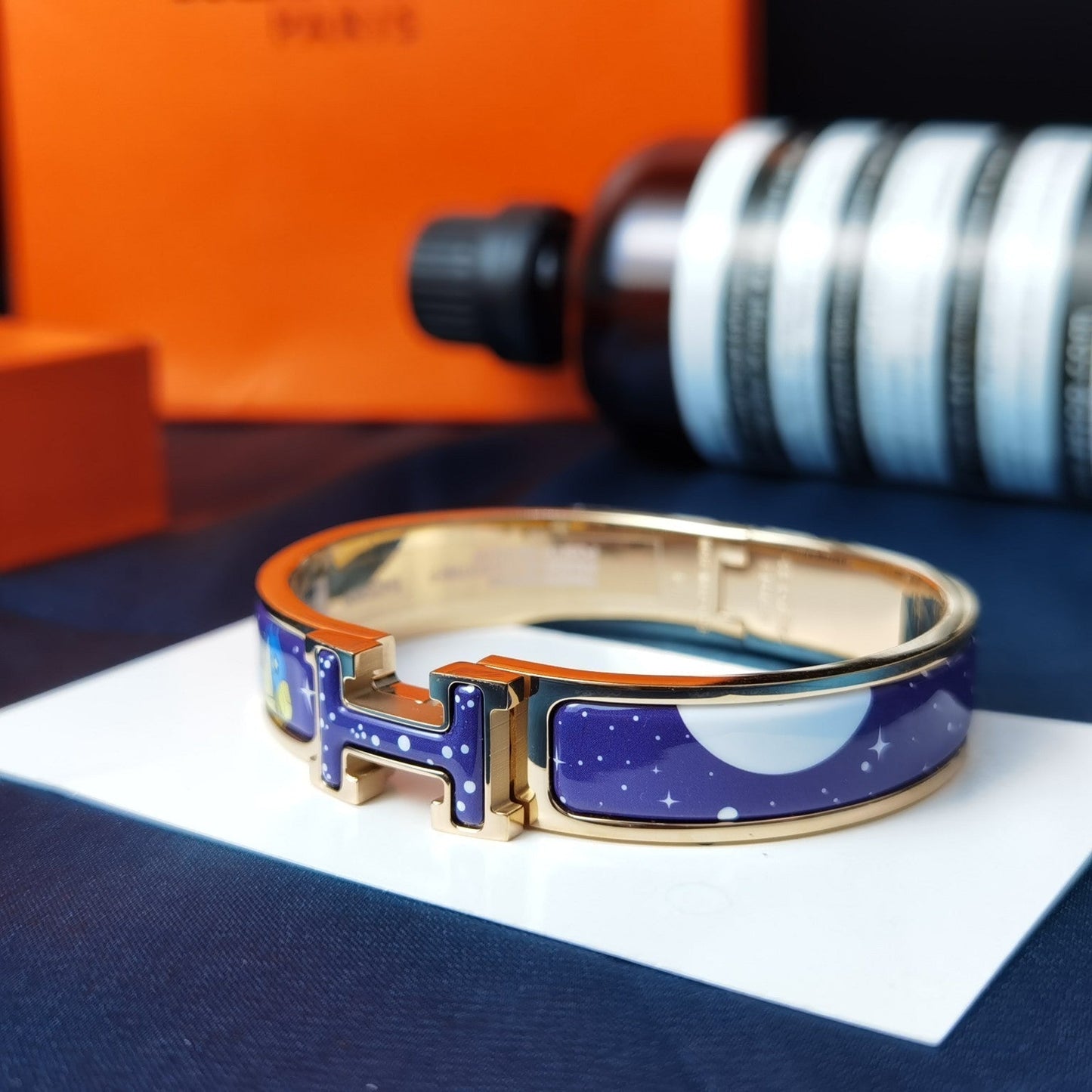 [Marins]H STAR AND MOON BRACELET 12MM