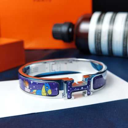 [Marins]H STAR AND MOON BRACELET 12MM