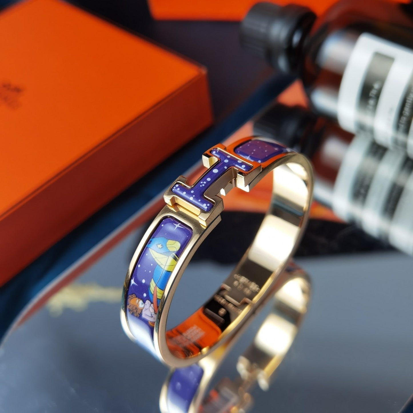[Marins]H STAR AND MOON BRACELET 12MM