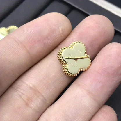 [Marins]CLOVER MINI 9.5MM LASER EARRINGS