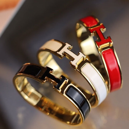 [マリンズ]H ブレスレット 12MM ゴールド