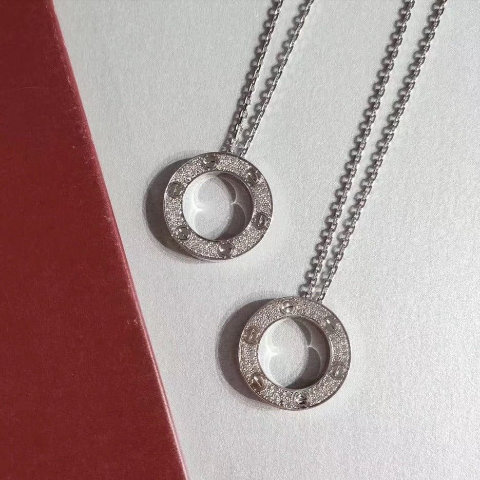 [Marins]LOVE NECKLACE ADJUSTABLE SILVER