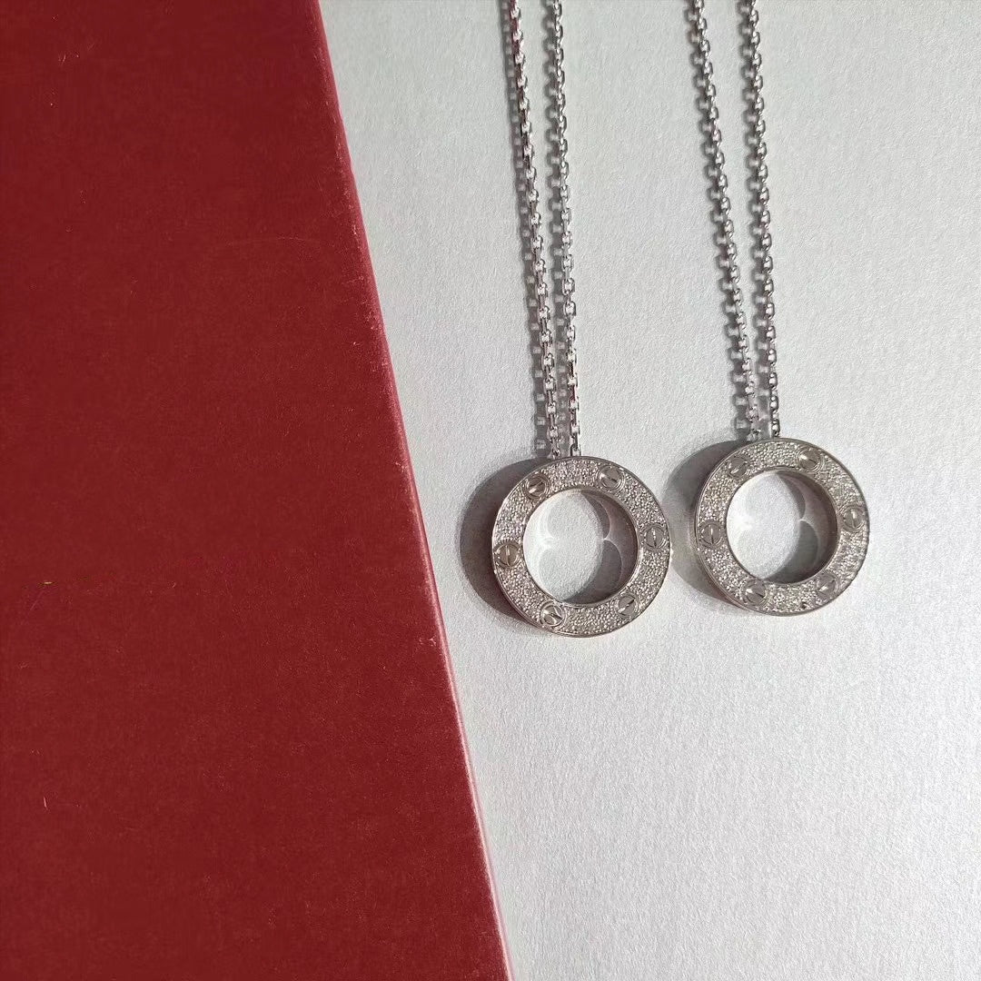[Marins]LOVE NECKLACE ADJUSTABLE SILVER