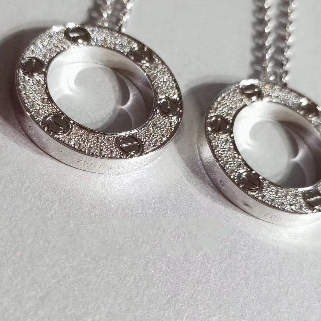 [Marins]LOVE NECKLACE ADJUSTABLE SILVER