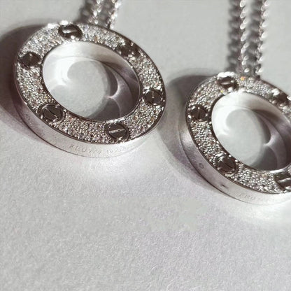 [Marins]LOVE NECKLACE ADJUSTABLE SILVER