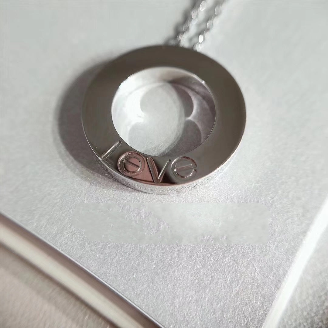 [Marins]LOVE NECKLACE ADJUSTABLE SILVER