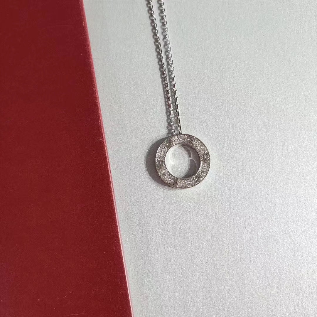 [Marins]LOVE NECKLACE ADJUSTABLE SILVER