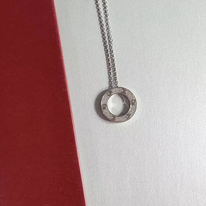 [Marins]LOVE NECKLACE ADJUSTABLE SILVER