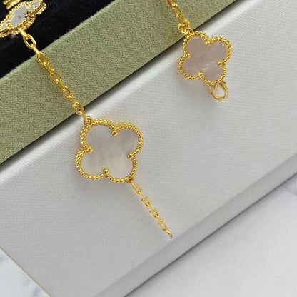 [Marins]MAGIC CLOVER MOP GOLD BRACELET 5 MOTIFS