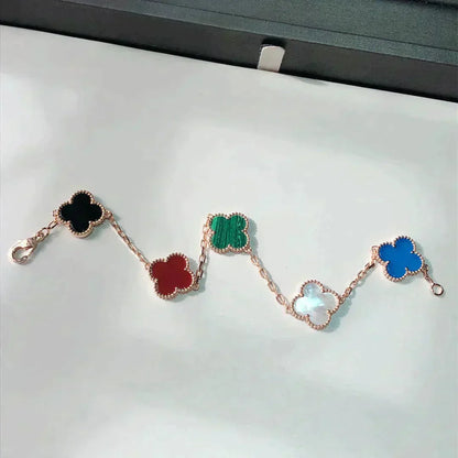 [Marins]CLOVER 5 MOTIFS MULTICOLOR BRACELET