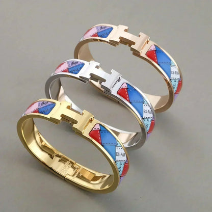 [Marins]H BRACELET DOTTED BORDER 12MM