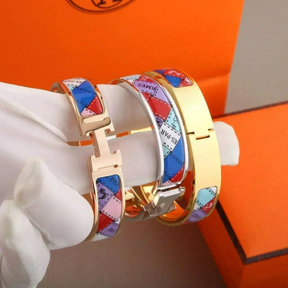 [Marins]H BRACELET DOTTED BORDER 12MM