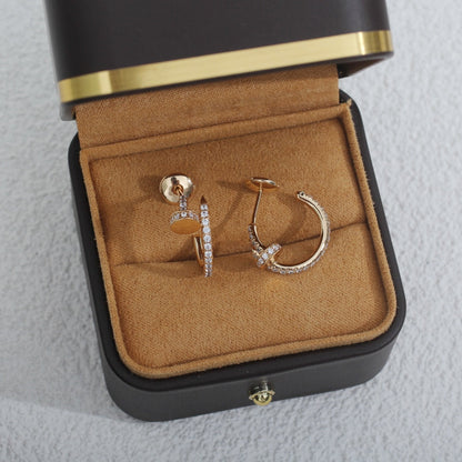 [Marins]JUSTE EARRINGS 12.75MM PINK GOLD DIAMOND