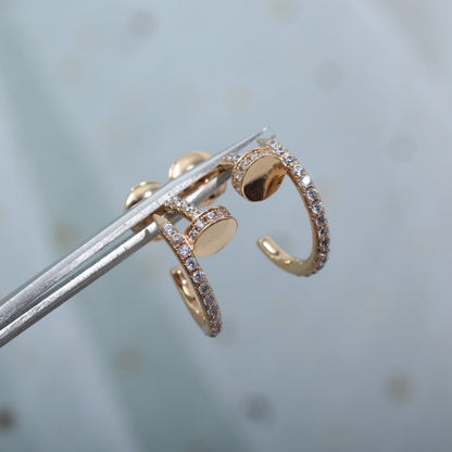 [Marins]JUSTE EARRINGS 12.75MM PINK GOLD DIAMOND