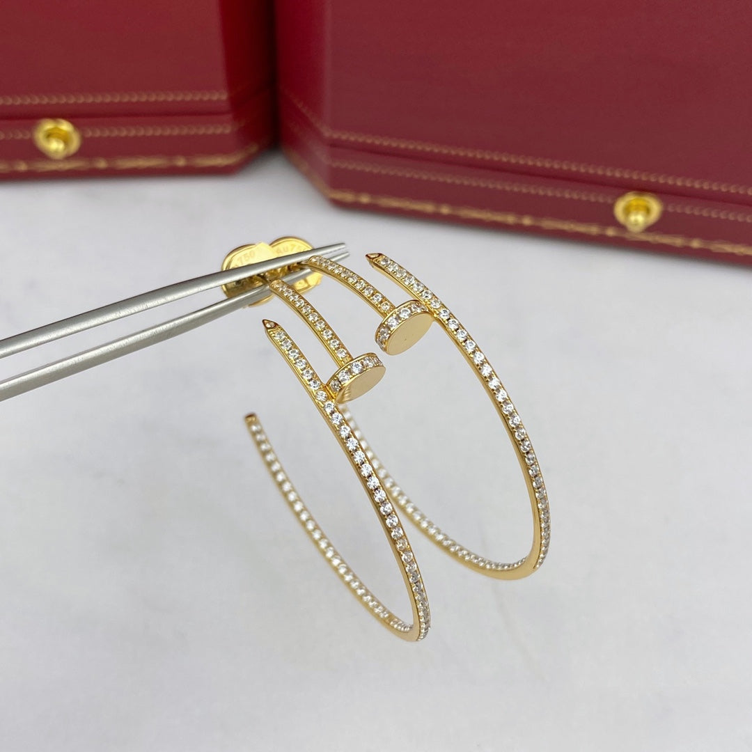 [Marins]JUSTE EARRINGS FULL DIAMONDS 1.8MM