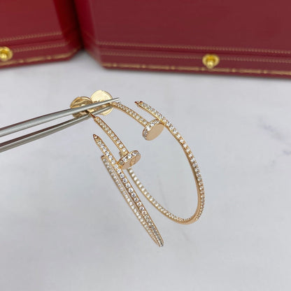 [Marins]JUSTE EARRINGS FULL DIAMONDS 1.8MM
