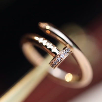 [Marins]JUSTE RING 2.65MM PINK GOLD DIAMOND