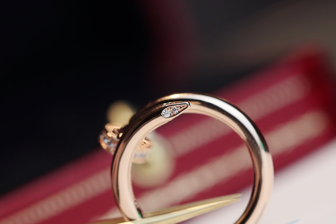 [Marins]JUSTE RING 2.65MM PINK GOLD DIAMOND