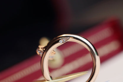 [Marins]JUSTE RING 2.65MM PINK GOLD DIAMOND