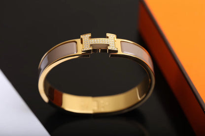 [Marins]H BRACELET GOLD DIAMOND
