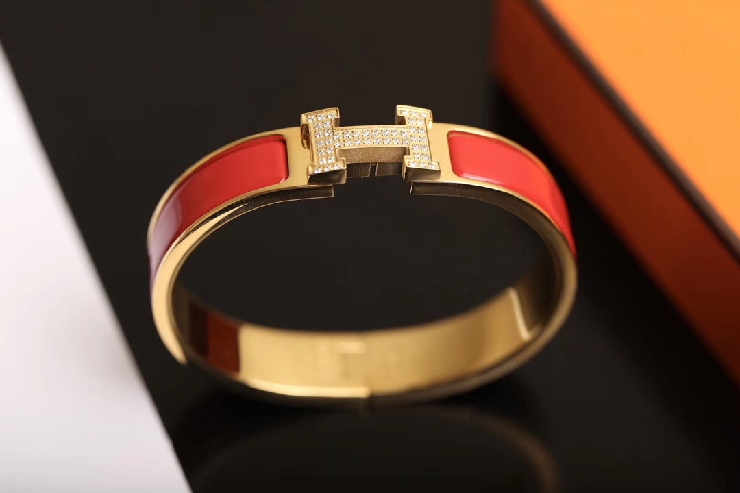 [Marins]H BRACELET GOLD DIAMOND